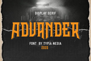 Advander: A Bold Display Font for Crafters and Makers
