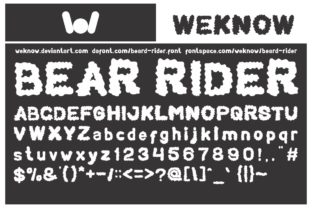 Bear Rider Font: A Fluffy Cloud-Inspired Display Typeface