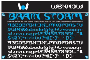 Brain Storm: A Distinct and Creepy Display Font
