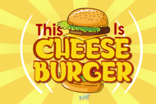Cheeseburger Font: A Playful Display Typeface for Digital Creators