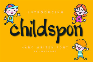 Childspon: A Playful and Elegant Script Font for Editorial Design