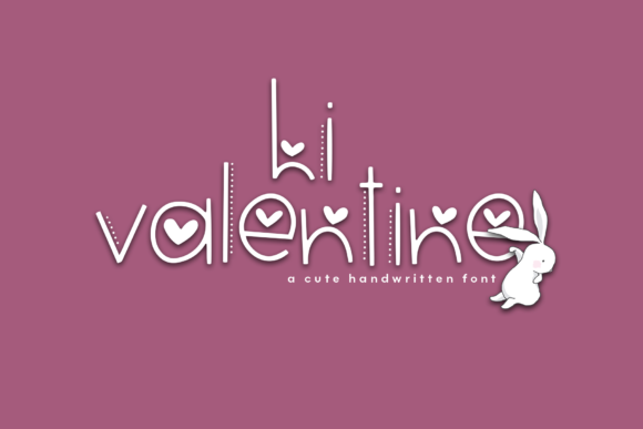 Hi Valentine: A Cute Display Font for Romantic Projects