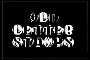 Old Letter Stamps Font for Authentic Retro Designs