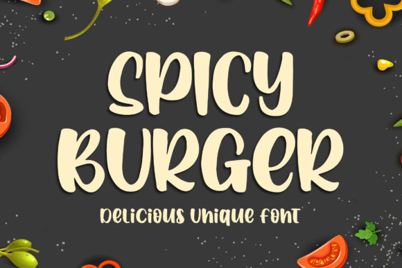 Spicy Burger: A Friendly Display Font for Editorial Design