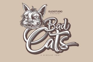 The Bad Cats Display Font for Editorial Headlines