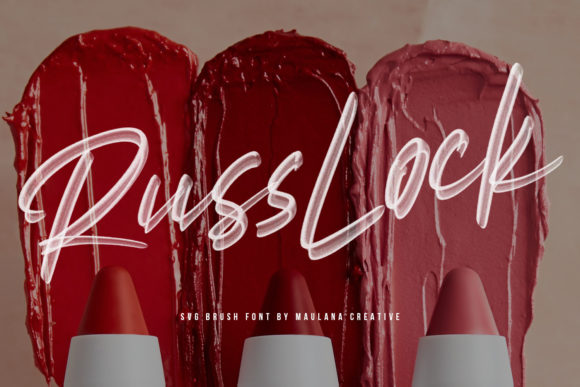 The Russlock Font: Authentic Handcrafted Brush Lettering
