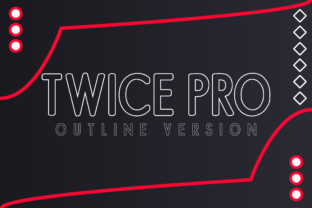 Twice Pro Outline is the Elegant Display Font Your Campaign Needs